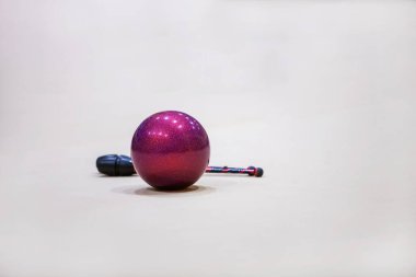 Rhythmic Gymnastic equipment ball and clubs