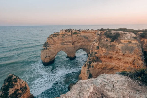 Sunset at the most beautiful Marinha Beach, Algarve
