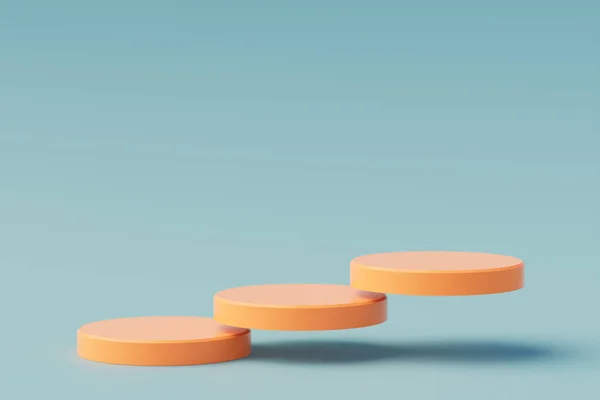 Minimale Szene Mit Komposition Leeren Pastellzylinder Kreative Podest Für Produkt — Stockfoto
