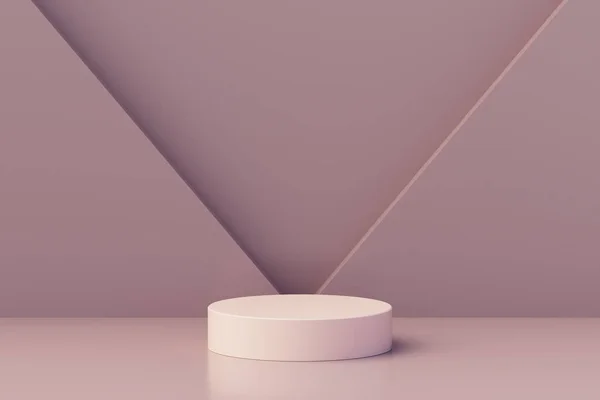Geometrische Stufe Pastell Podium Plattform Für Kosmetische Produktpräsentation Mock Design — Stockfoto