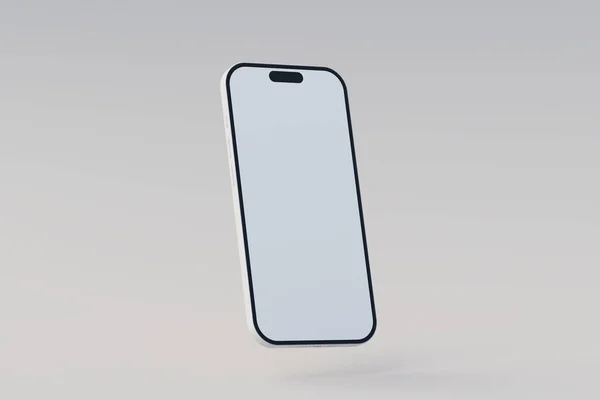 Frontal minimal 3D telefon modeli. 3d oluşturma