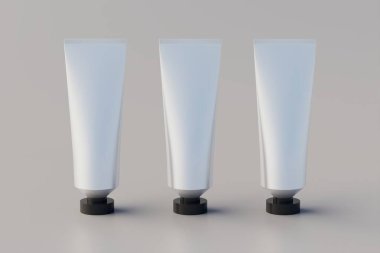 Plastik Alüminyum Kozmetik Boya Çoklu Tüplü Model. 3B Hazırlama