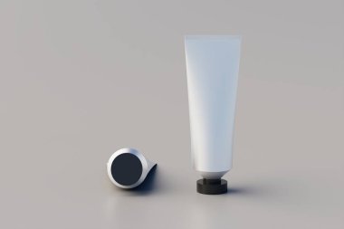 Plastik Alüminyum Kozmetik Boya Çoklu Tüplü Model. 3B Hazırlama