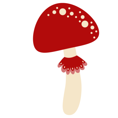 Mantar zehirli orman bitkisi simgesi