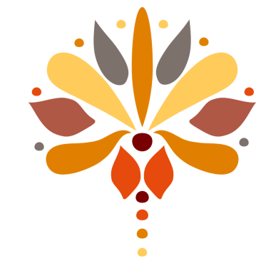 Soyut çiçek Meksika deseni