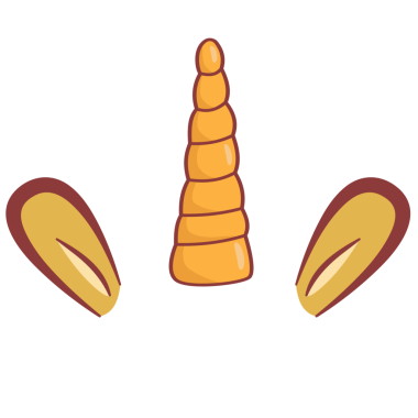 Kulaklı sihirli tek boynuzlu at boynuzu