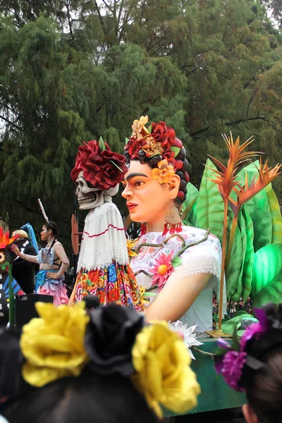 Ciudad Mexico Meksiko Oktober 2022 Hari Raya Parade Mati Untuk — Stok Foto