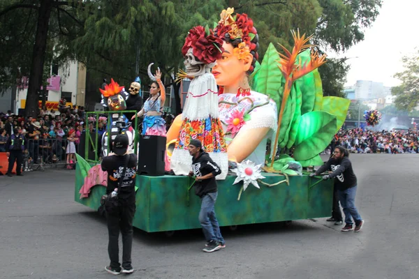 Ciudad Mexico Mexico Oct 2022 Day Dead Parade Присвячено Багатству — стокове фото
