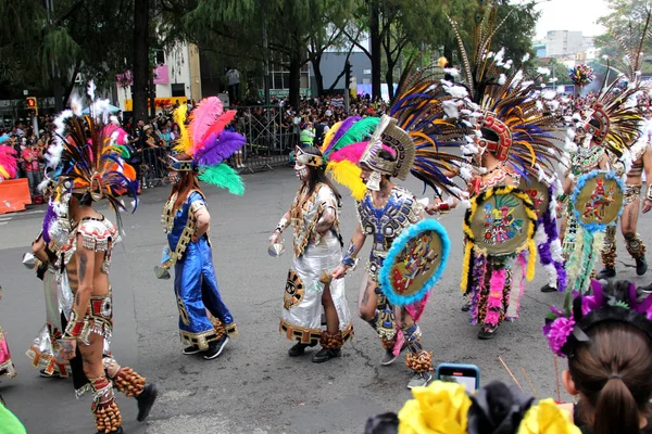 Ciudad Mexico Mexico Oct 2022 Day Dead Parade Celebrate Richness — Stock Photo, Image