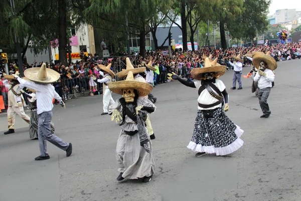 Ciudad Mexico Meksiko Oktober 2022 Hari Raya Parade Mati Untuk — Stok Foto