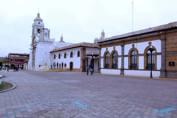 Chignahuapan Puebla México Sep 2014 Plaza Armas Con Colorido Quiosco —  Fotos de Stock