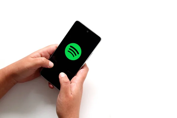 Ciudad México México Nov 2022 Spotify Servicio Música Digital Podcasts — Foto de Stock