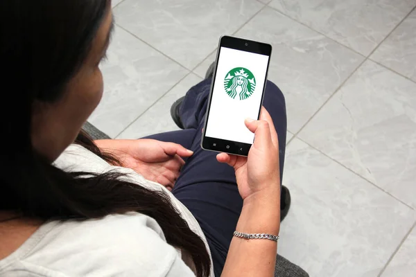 Мехико Мексика Ноября 2022 Сеть Кафе Starbucks Празднует Лет Мексике — стоковое фото