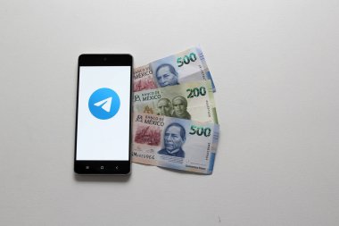 Mexico City, Mexico - 9 Kasım 2022: Telgraf Premium Mesaj Uygulaması Bir Milyon Aboneliği Aştı, Sosyal Medya Aboneliğinin Başarısı Planı