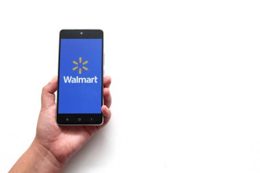 Mexico City, Mexico - Nov 9 2022: Walmart Mexico Supermarket optimizes its mobile application to reach more customers who shop online