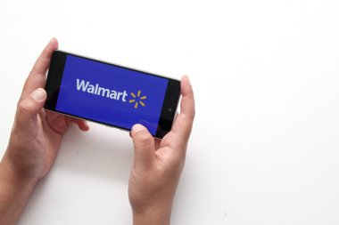Mexico City, Mexico - Nov 9 2022: Walmart Mexico Supermarket optimizes its mobile application to reach more customers who shop online