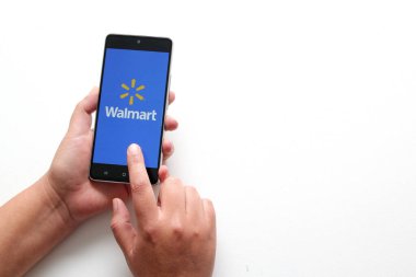 Mexico City, Mexico - Nov 9 2022: Walmart Mexico Supermarket optimizes its mobile application to reach more customers who shop online