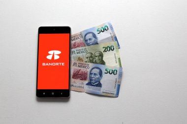 Mexico City, Mexico - Nov 9 2022: Grupo Financiero Banorte was authorized to have a new bank that will have branches, or offices, where all banking operations will be carried out through technology