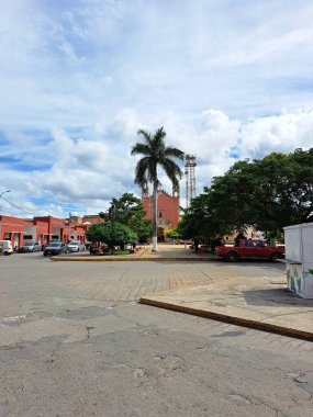 Motul, Yuacatan, Meksika - 22 Kasım 2022: Meksika 'nın Motul kasabası, tarihle dolu, gizli doğal hazineler ve lezzetli gastronomi, Merida şehrine çok yakın.