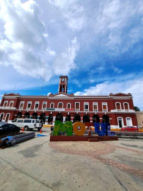 Motul, Yuacatan, Meksika - 22 Kasım 2022: Meksika 'nın Motul kasabası, tarihle dolu, gizli doğal hazineler ve lezzetli gastronomi, Merida şehrine çok yakın.