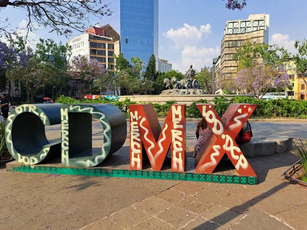 Mexico City Meksika Nisan 2023 Mexico City Deki Cibeles Çeşmesi — Stok fotoğraf