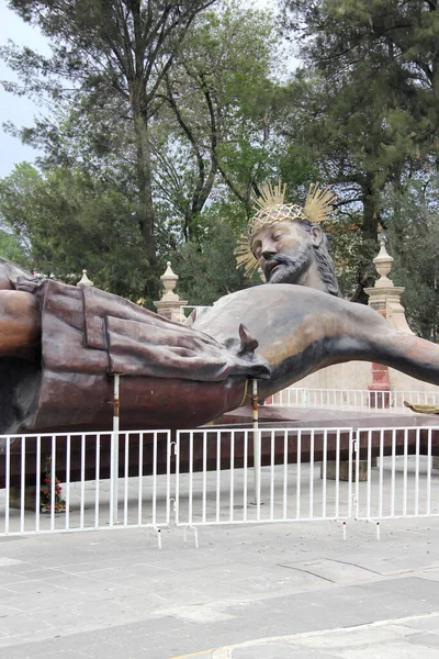 Tepotzotlán Estado México México Jul 2023 Escultura Gigante Del Señor — Foto de Stock
