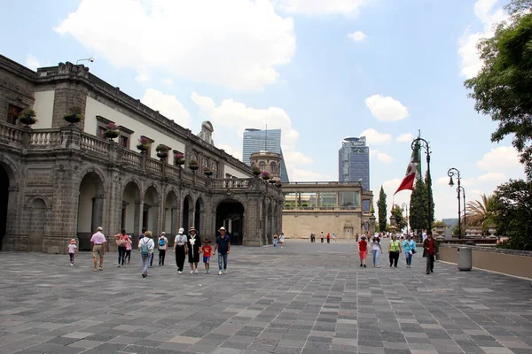 stock image Mexico City, Mexico - August 9, 2023: The National History Museum in Chapultepec Castle has been a military college, imperial residence with Maximilian and Carlota, presidential residence