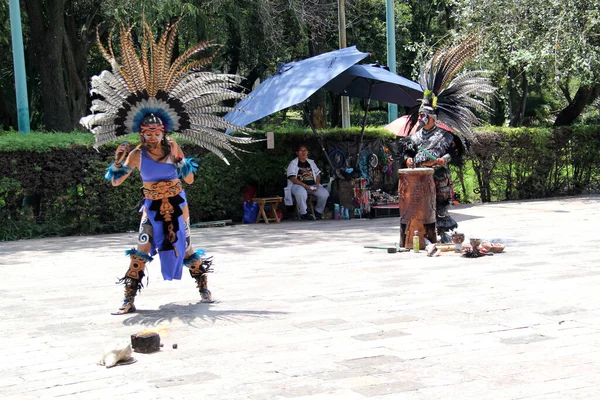 Ciudad México México Agosto 2023 Muestra Danza Canciones Prehispánicas Capital —  Fotos de Stock