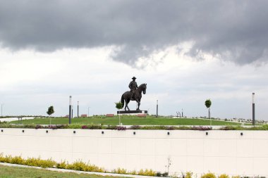 Meksika Eyaleti - 28 Temmuz 2023 - Zumpango 'da yer alan Santa Lucia Askeri Hava Üssü, şu anda Felipe Angeles Uluslararası Havalimanı AIFA' dır.