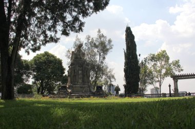 Mexico City, Mexico - 9 Ağustos 2023: Chapultepec Şatosu 'ndaki Ulusal Tarih Müzesi, Maximilian ve Carlota ile birlikte bir askeri üniversitedir.