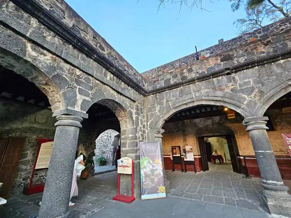 Mexico City Mexico Feb 2024 Convent Museum Culhuacan Foot Cerro — Stock Photo, Image