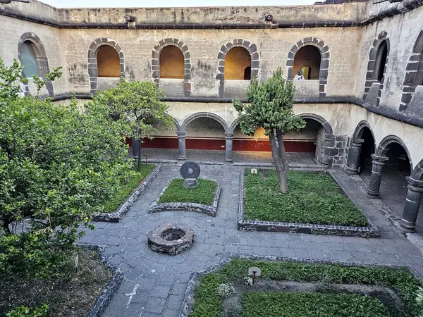 Mexico City Mexico Feb 2024 Convent Museum Culhuacan Foot Cerro — Stock Photo, Image