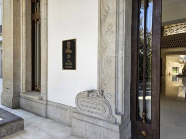 Mexico City, Mexico - 7 Şubat 2024: Başkan 'ın ikamet ettiği Los Pinos Kültür Kompleksi, CDMX' teki Chapultepec Ormanı içinde halka açık bir alandır.