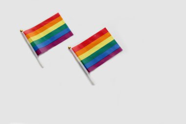 Çok renkli LGBTQIA + bayrağı gökkuşağının renkleriyle, gay gururunu ve ayrımcı hareketlerin, cinsel yönelimlerin ve cinsiyet kimliklerinin çeşitliliğini simgeliyor.