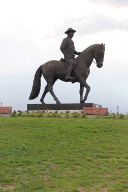 Meksika Eyaleti, Meksika - 28 Temmuz 2023: Meksika Vadisi 'nin metropolitan bölgesinde bulunan Felipe Angeles AIFA Uluslararası Havalimanı, eski adı Santa Lucia Askeri Hava Üssü