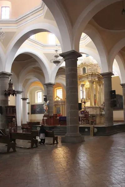 stock image Cholula, Puebla, Mexico - Mar 16 2024: The Royal or Natural Chapel is a unique construction in Latin America inspired by an Arabian mosque in Cholula Puebla