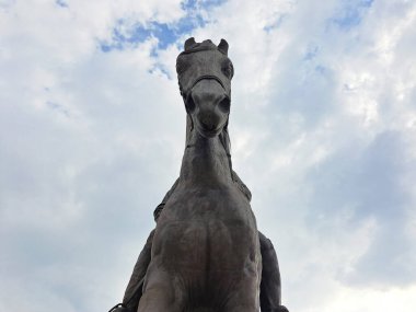 Zumpango, Edomex, Meksika - 28 Temmuz 2023: AIFA Felipe Angeles Uluslararası Havalimanı NLU Santa Lucia Askeri Hava Üssü 'nden önce CDMX metropolitan alanına hizmet vermektedir