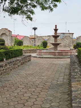 Otumba, Edomex, Meksika - 14 Şubat 2024: Otumba, Meksika 'nın büyülü bir kasabası, eşekler, obsidiyen ve pulque için önemli.