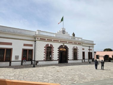 Zempoala, Hidalgo, Mexico - Feb 14 2024: Magical Mexican town Zempoala in the state of Hidalgo with cultural tourism is the main attraction clipart