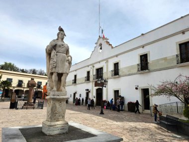 Zempoala, Hidalgo, Mexico - Feb 14 2024: Magical Mexican town Zempoala in the state of Hidalgo with cultural tourism is the main attraction clipart