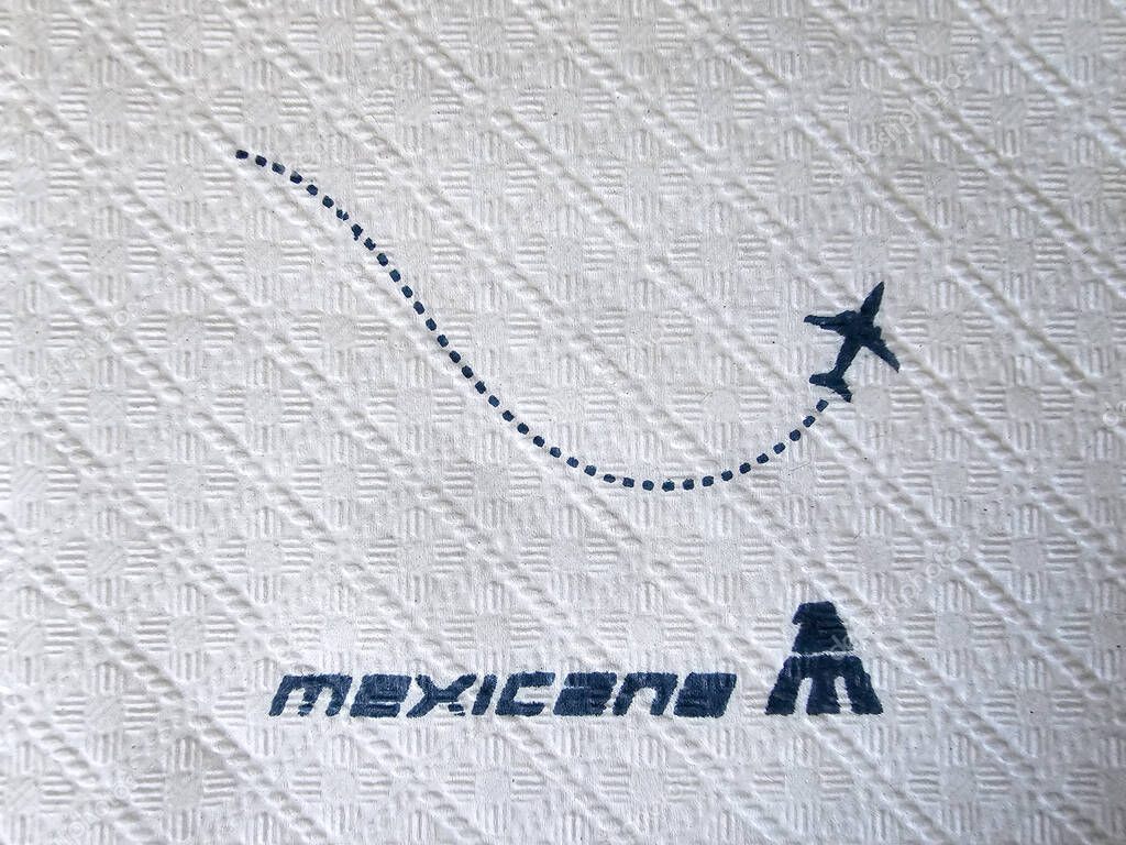 Zumpango, Mexico State, Mexico - Oct 26 2024: Mexicana airline with internal flights within Mexico with counter and offices inside the AIFA