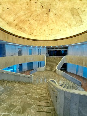 Mexico City, Mexico - 2 Ağustos 2023: Meksika görsel sanatların önemli bir koleksiyonuna ev sahipliği yapan CDMX Modern Sanatlar Müzesi