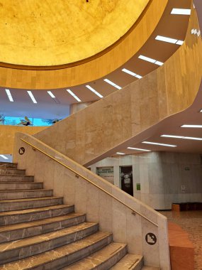 Mexico City, Mexico - 2 Ağustos 2023: Meksika görsel sanatların önemli bir koleksiyonuna ev sahipliği yapan CDMX Modern Sanatlar Müzesi