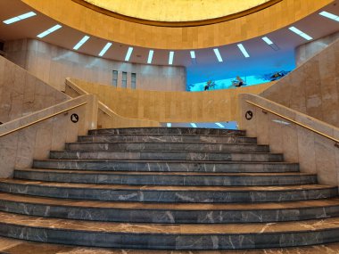 Mexico City, Mexico - 2 Ağustos 2023: Meksika görsel sanatların önemli bir koleksiyonuna ev sahipliği yapan CDMX Modern Sanatlar Müzesi