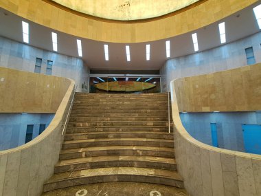 Mexico City, Mexico - 2 Ağustos 2023: Meksika görsel sanatların önemli bir koleksiyonuna ev sahipliği yapan CDMX Modern Sanatlar Müzesi