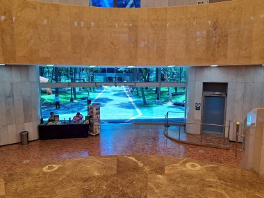 Mexico City, Mexico - 2 Ağustos 2023: Meksika görsel sanatların önemli bir koleksiyonuna ev sahipliği yapan CDMX Modern Sanatlar Müzesi