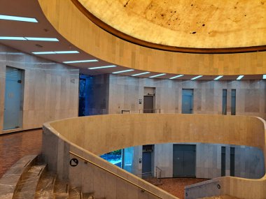 Mexico City, Mexico - 2 Ağustos 2023: Meksika görsel sanatların önemli bir koleksiyonuna ev sahipliği yapan CDMX Modern Sanatlar Müzesi