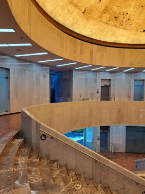 Mexico City, Mexico - 2 Ağustos 2023: Meksika görsel sanatların önemli bir koleksiyonuna ev sahipliği yapan CDMX Modern Sanatlar Müzesi