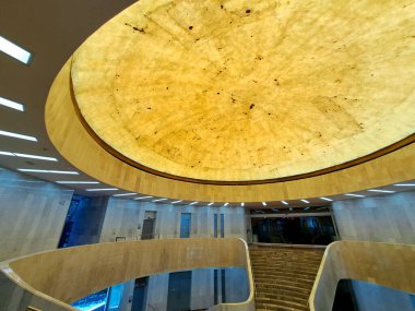 Mexico City, Mexico - 2 Ağustos 2023: Meksika görsel sanatların önemli bir koleksiyonuna ev sahipliği yapan CDMX Modern Sanatlar Müzesi