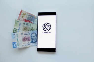 Mexico City, Mexico - 22 Şubat 2025: Sohbet Üretici Ön Eğitimli ChatGPT, metinleri anlamak ve üretmek için yapay zeka sohbet robotu uygulaması.